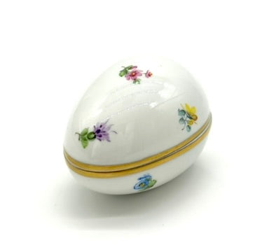 Herend Small Floral Egg Box