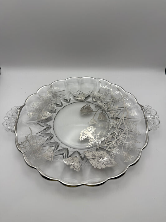 Sterling Overlay Tray with handles