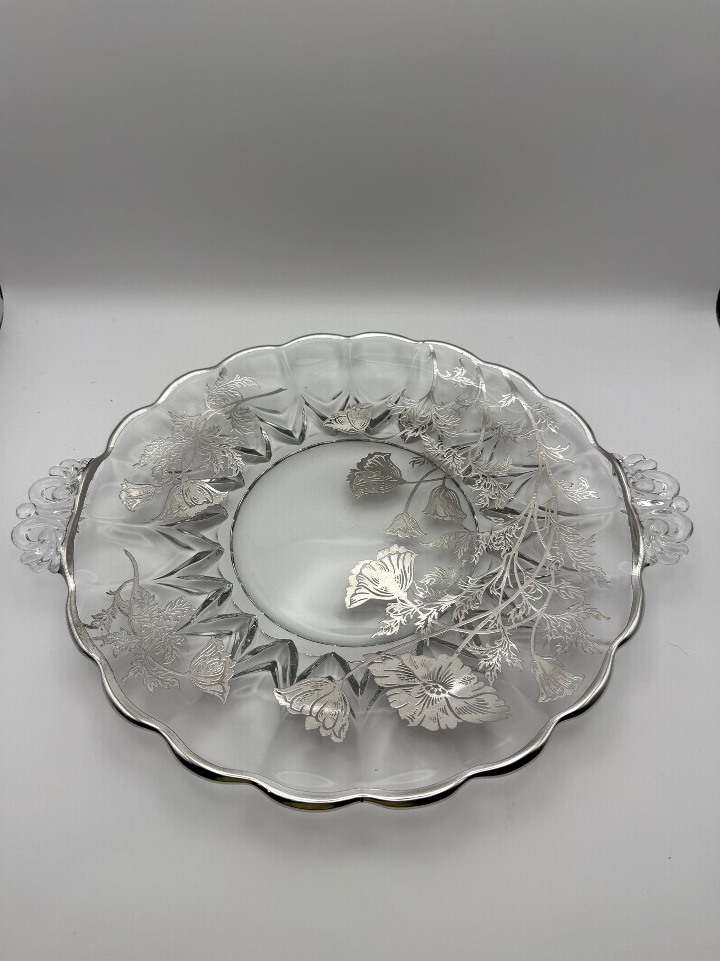 Sterling Overlay Tray with handles