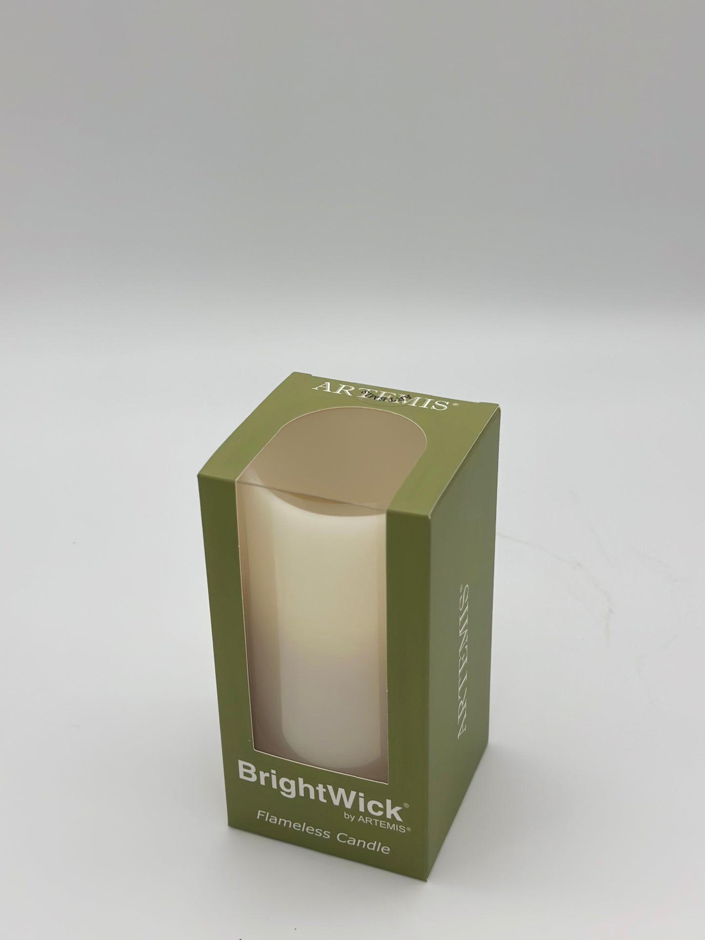 BrightWick Ivory Pillar Candle 3x6