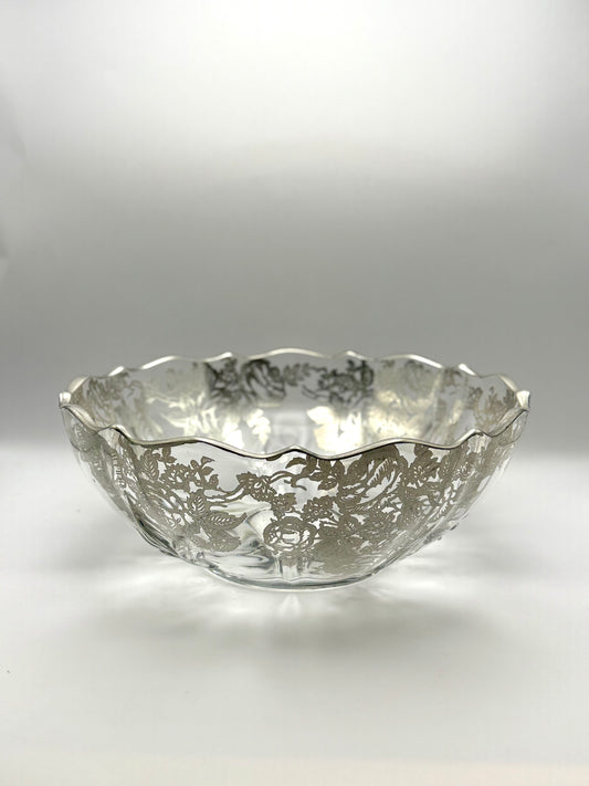 Vintage Sterling Overlay Bowl