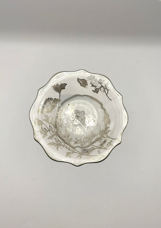 Sterling Overlay Footed Small Compote