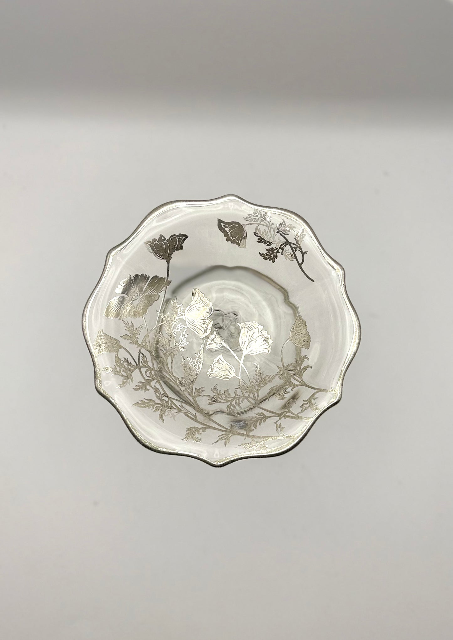 Sterling Overlay Footed Small Compote