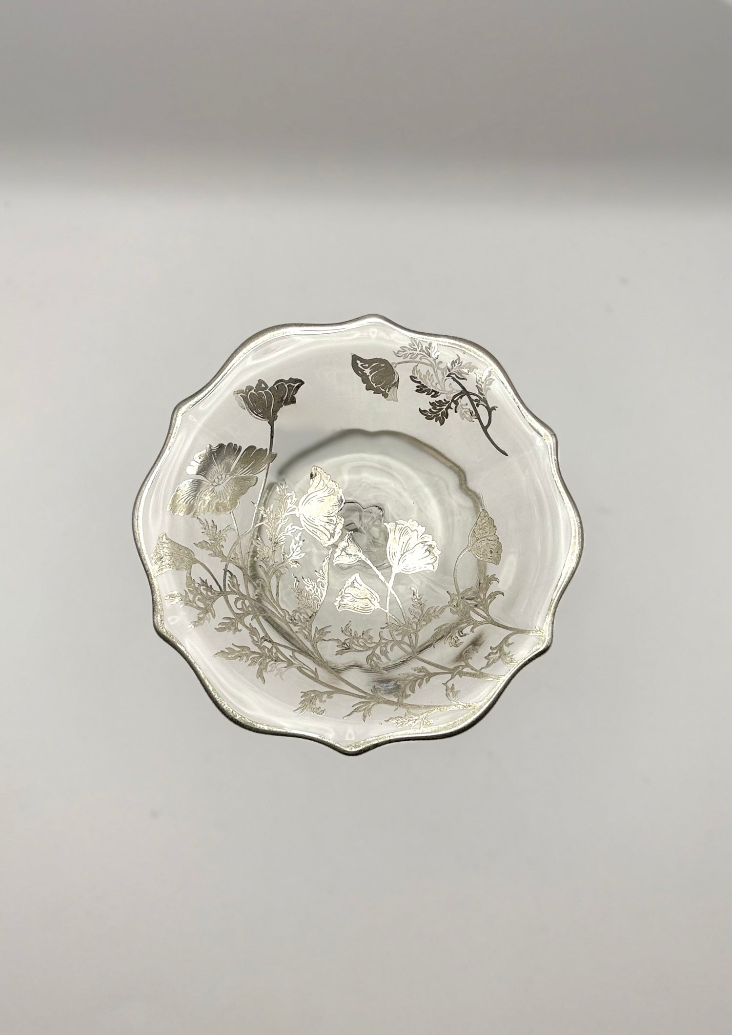 Sterling Overlay Footed Small Compote