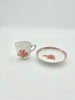 Demitasse Cup & Saucer Chinese Bouquet Rust