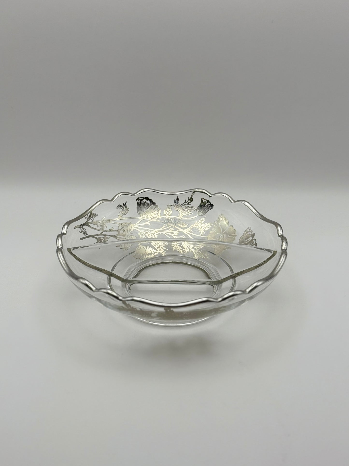 Vintage Sterling Divided Overlay Dish