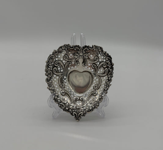 Vintage Gorham Sterling Heart Dish