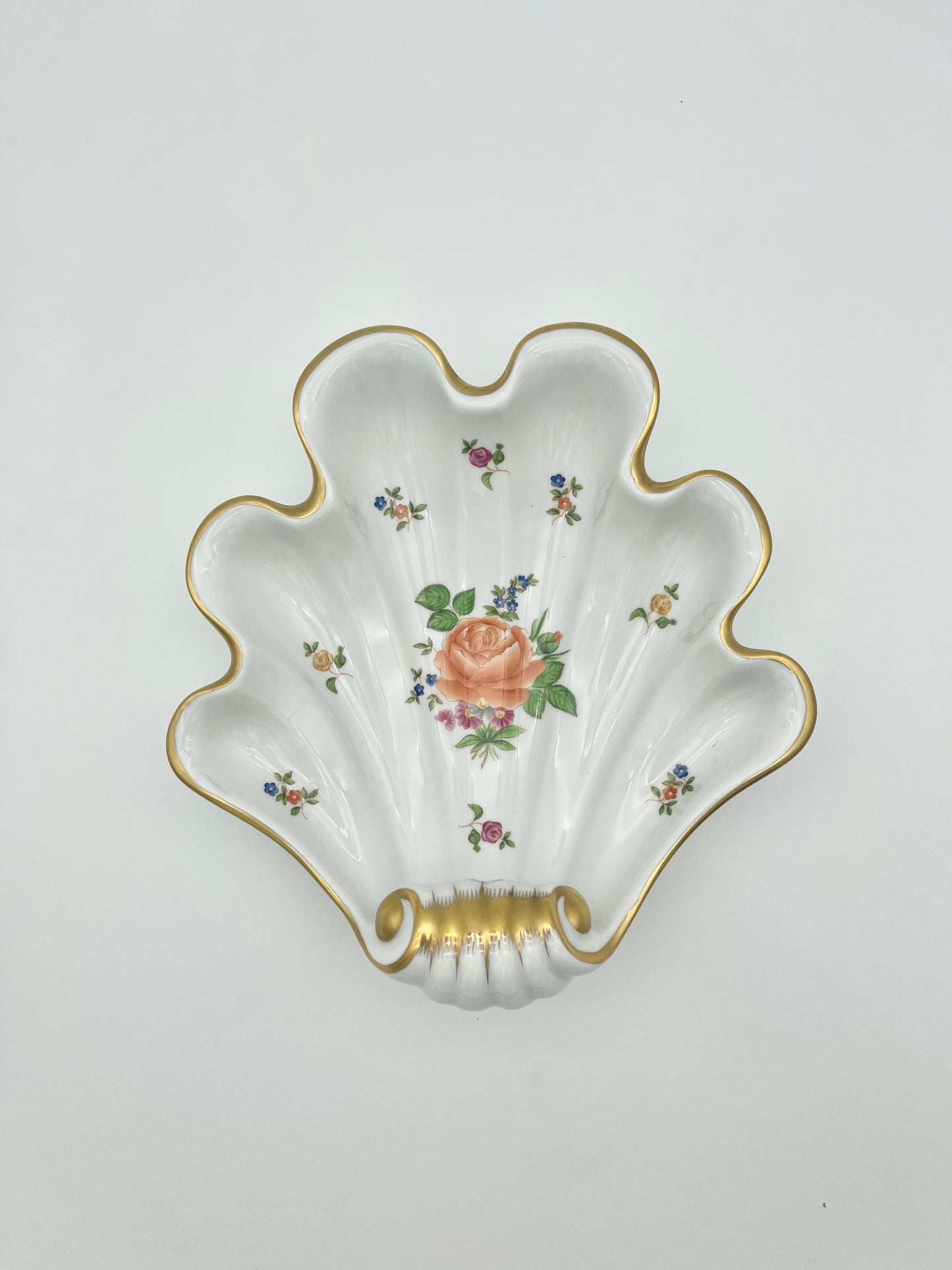 Large Shell Dish Petit Bouquet de Rose