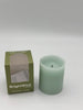 BrightWick Light Green Pillar Candle 3x4