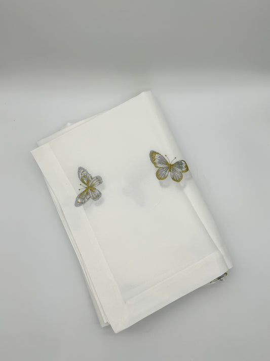 Metallic Butterfly Topper 85x85