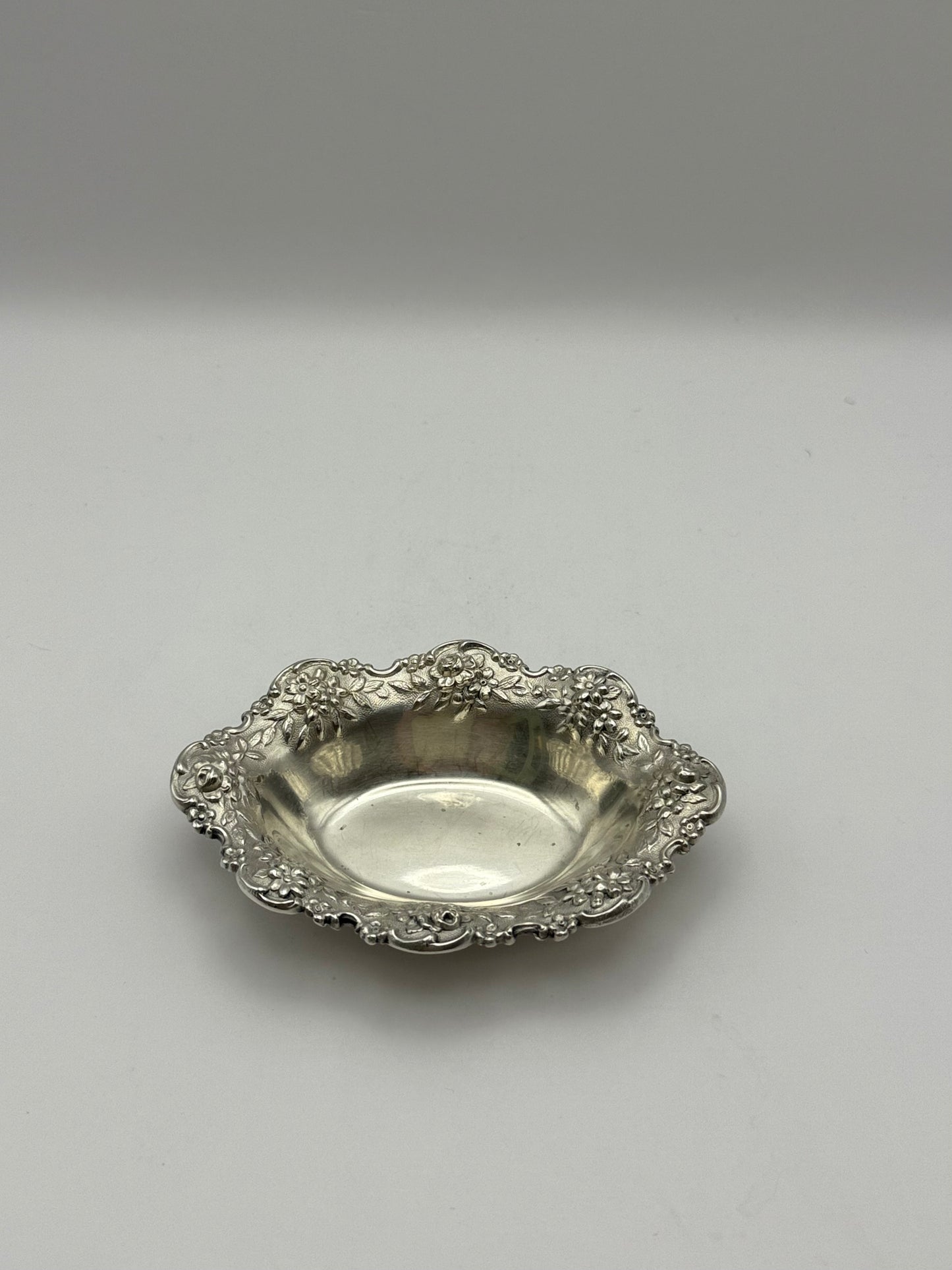Vintage S. Kirk & Son Sterling Nut Dish
