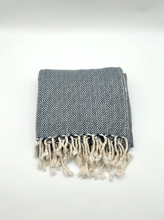 Diamond Throw Small - Navy