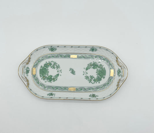 Rectangular Tray Indian Basket Green