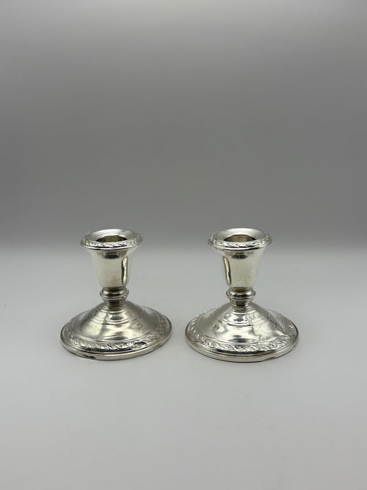 Vintage Amston Ornate 3” Candlesticks