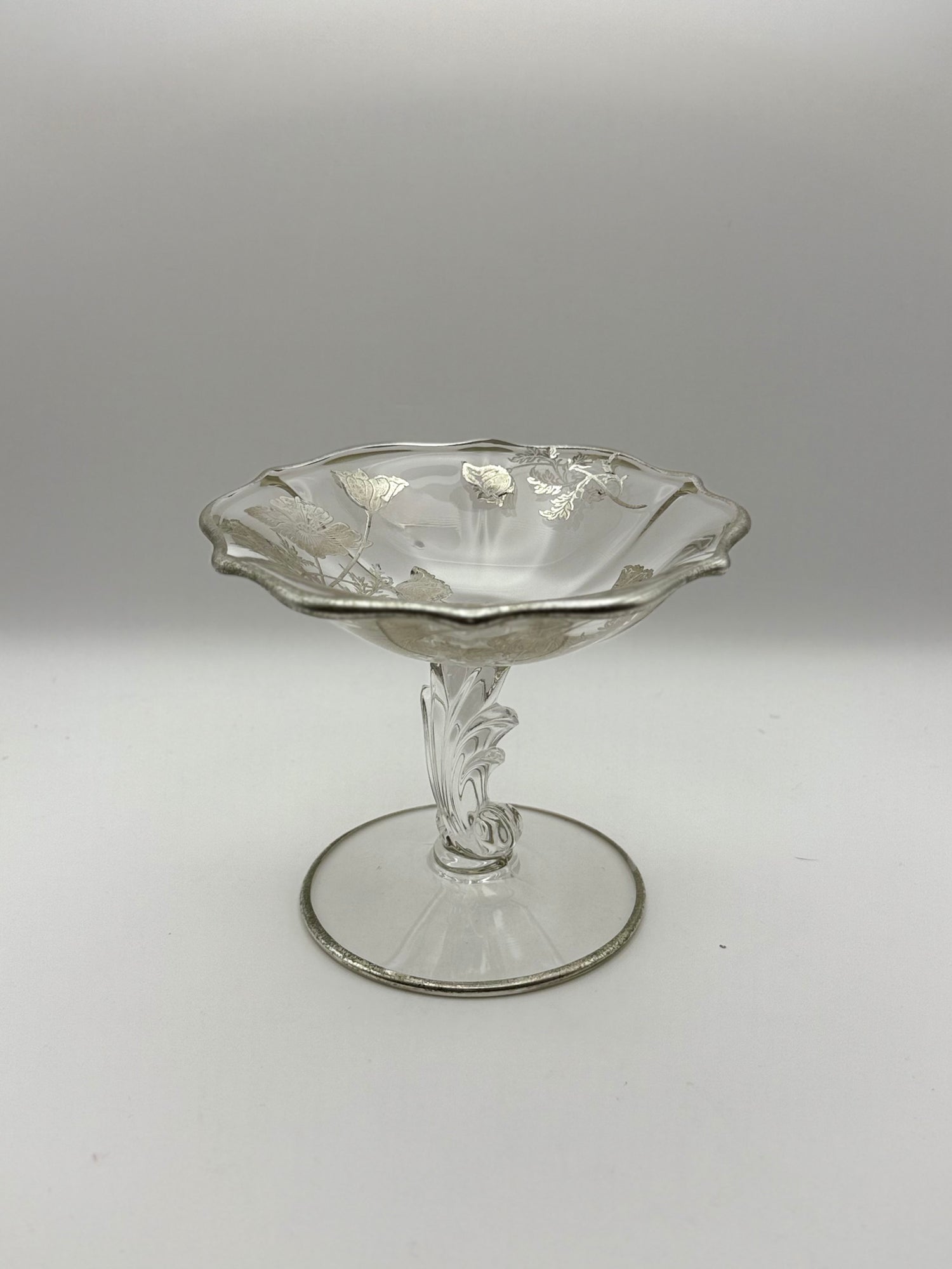 Sterling Overlay Footed Small Compote - Thumbnail 2