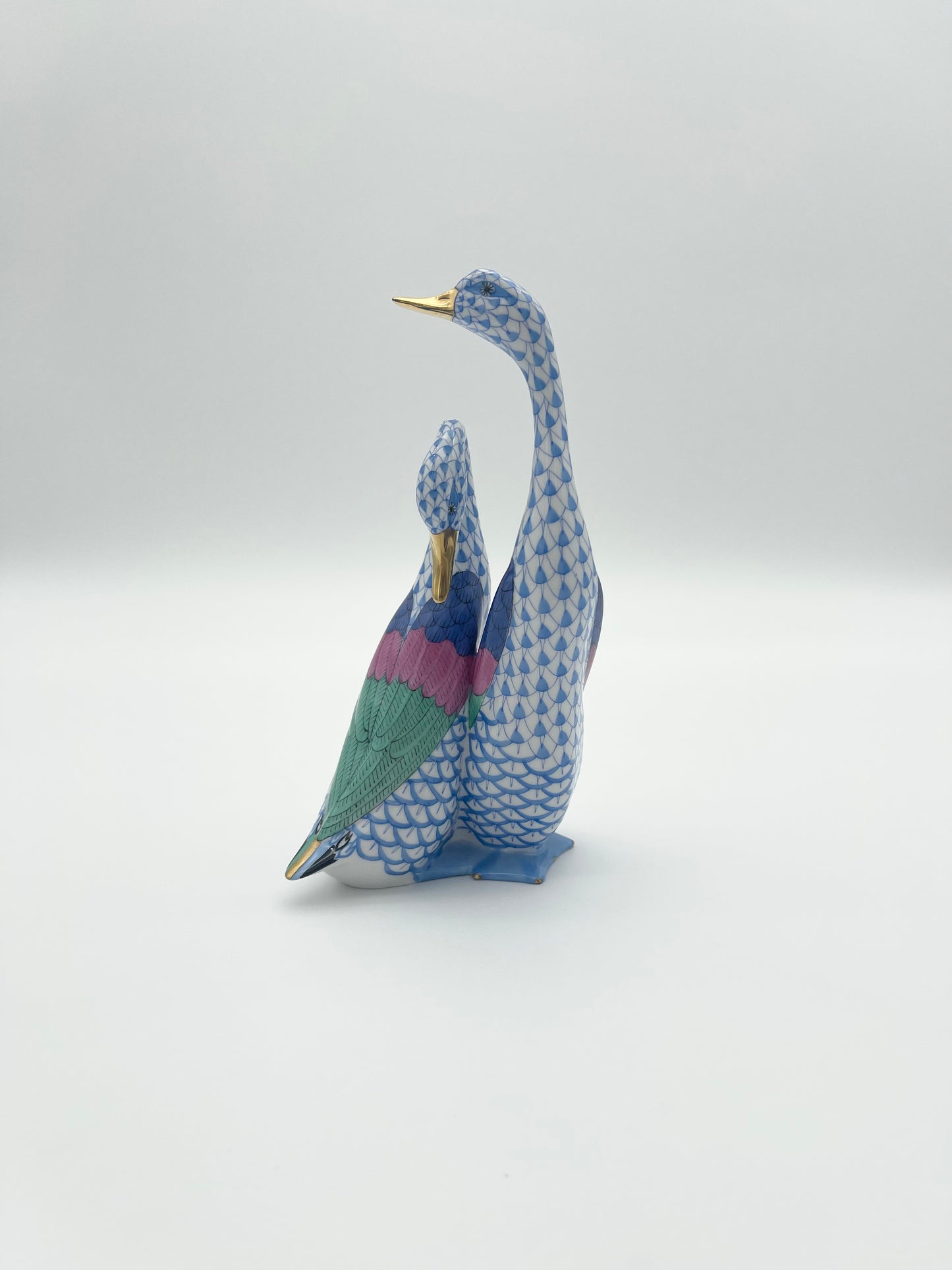 Pair of Swans Blue