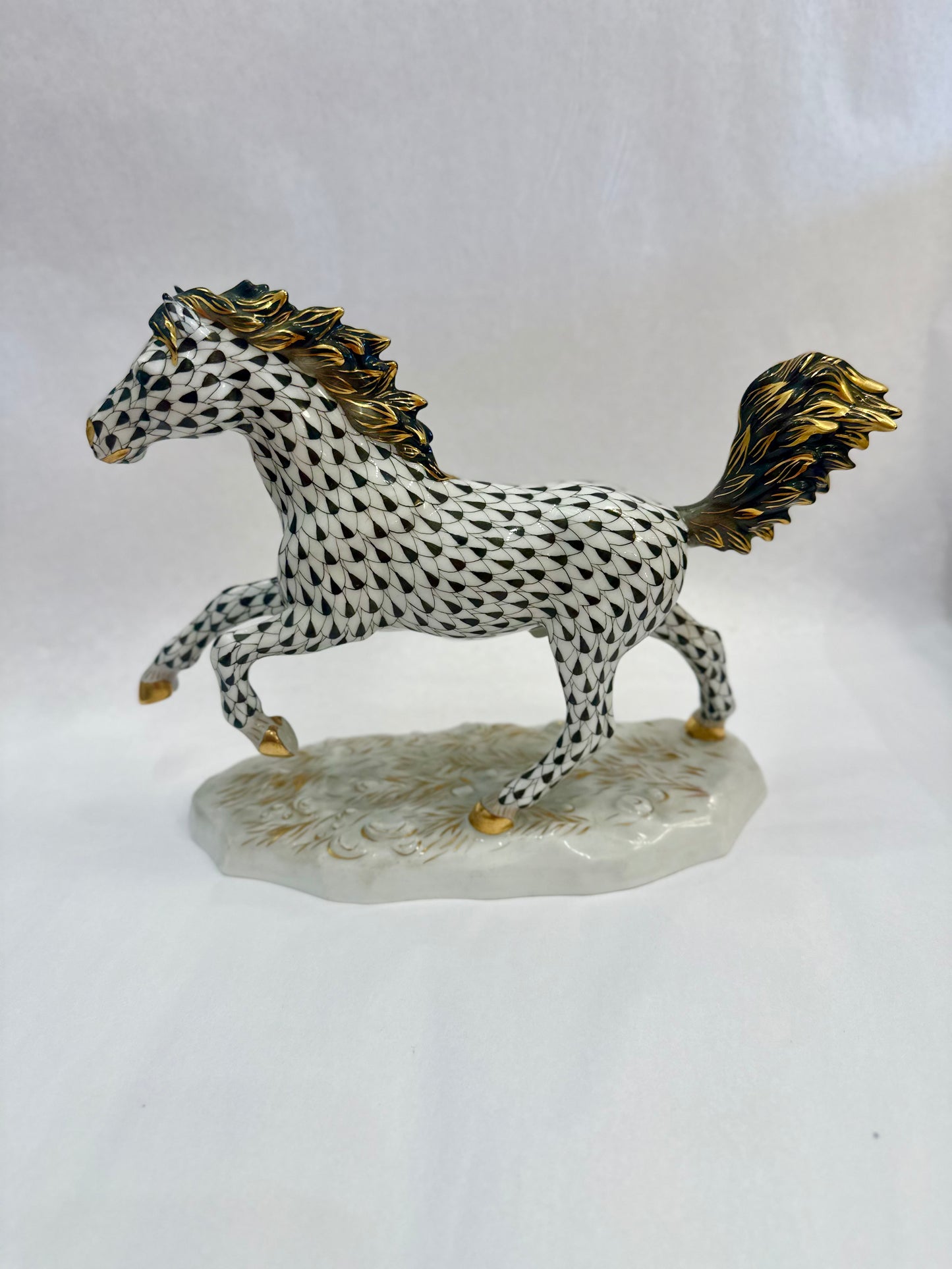 Black Galloping Horse
