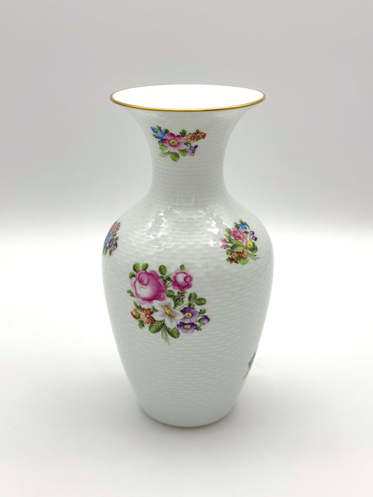 Urn Vase 10" Basket Weave Floral