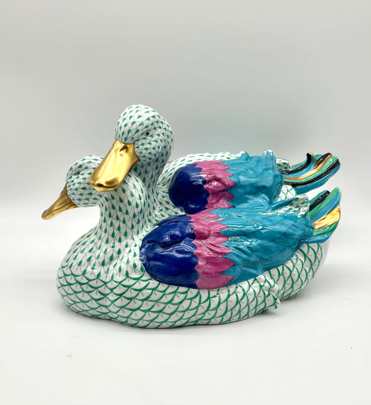 Pair of 15" Ducks Green