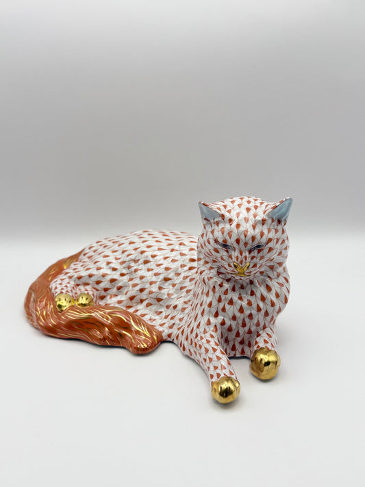 Cat Lying Down Rust