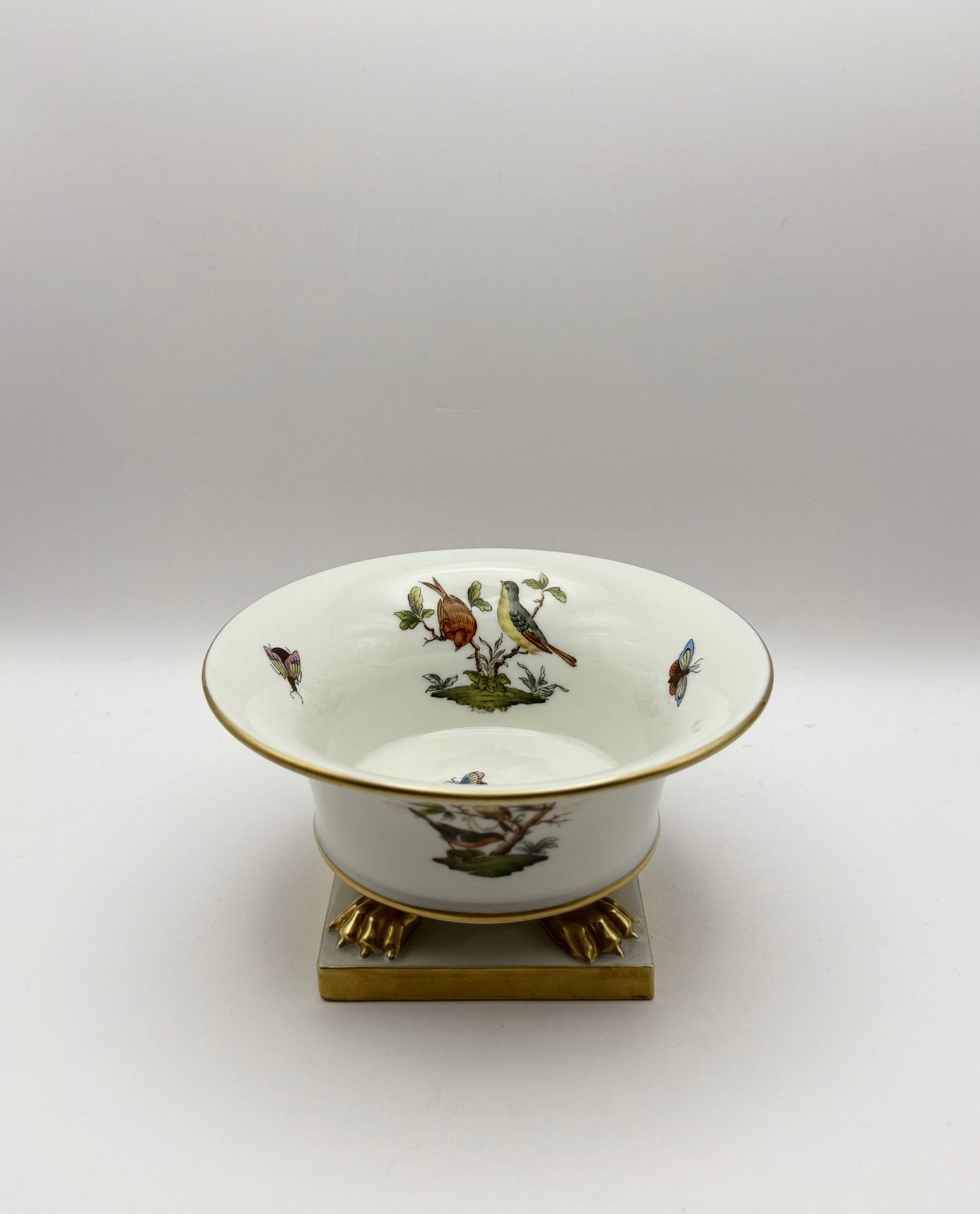 Rothschild 6" Bowl w/ Gold Claw Feet