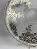 Vintage Sterling Overlay Large Round Tray