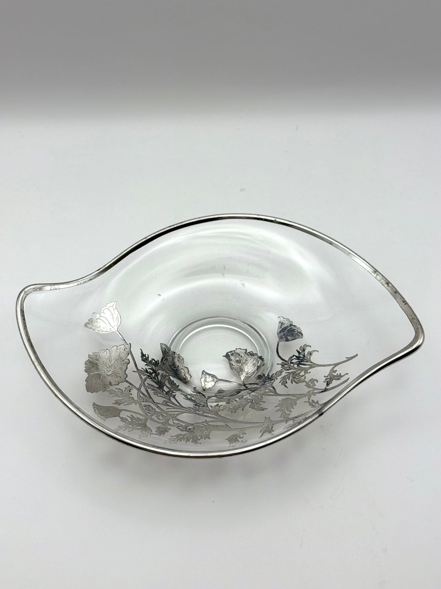 Sterling Overlay Abstract Bowl
