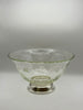 Vintage Large 10" Cut Crystal Bowl w/ Sterling Base