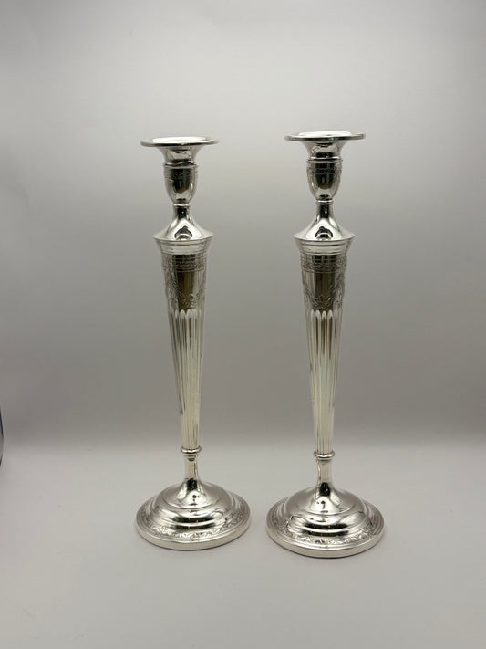 Webster Sterling Silver 12” Pair of Candlesticks