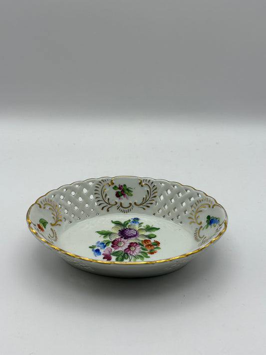 5" Reticulated "Printemps" Oval Dish