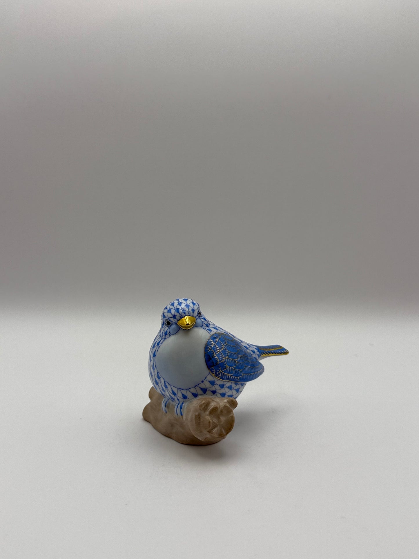 Little Bird on Branch Blue