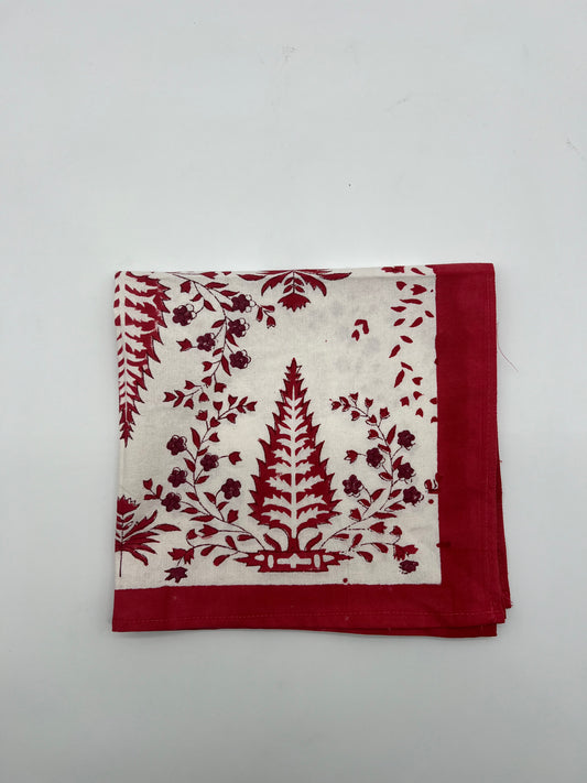 Red Christmas Napkin, Set of 6