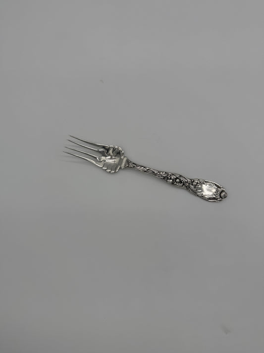 Vintage Tiffany Chrysanthemum Sterling Serving Fork