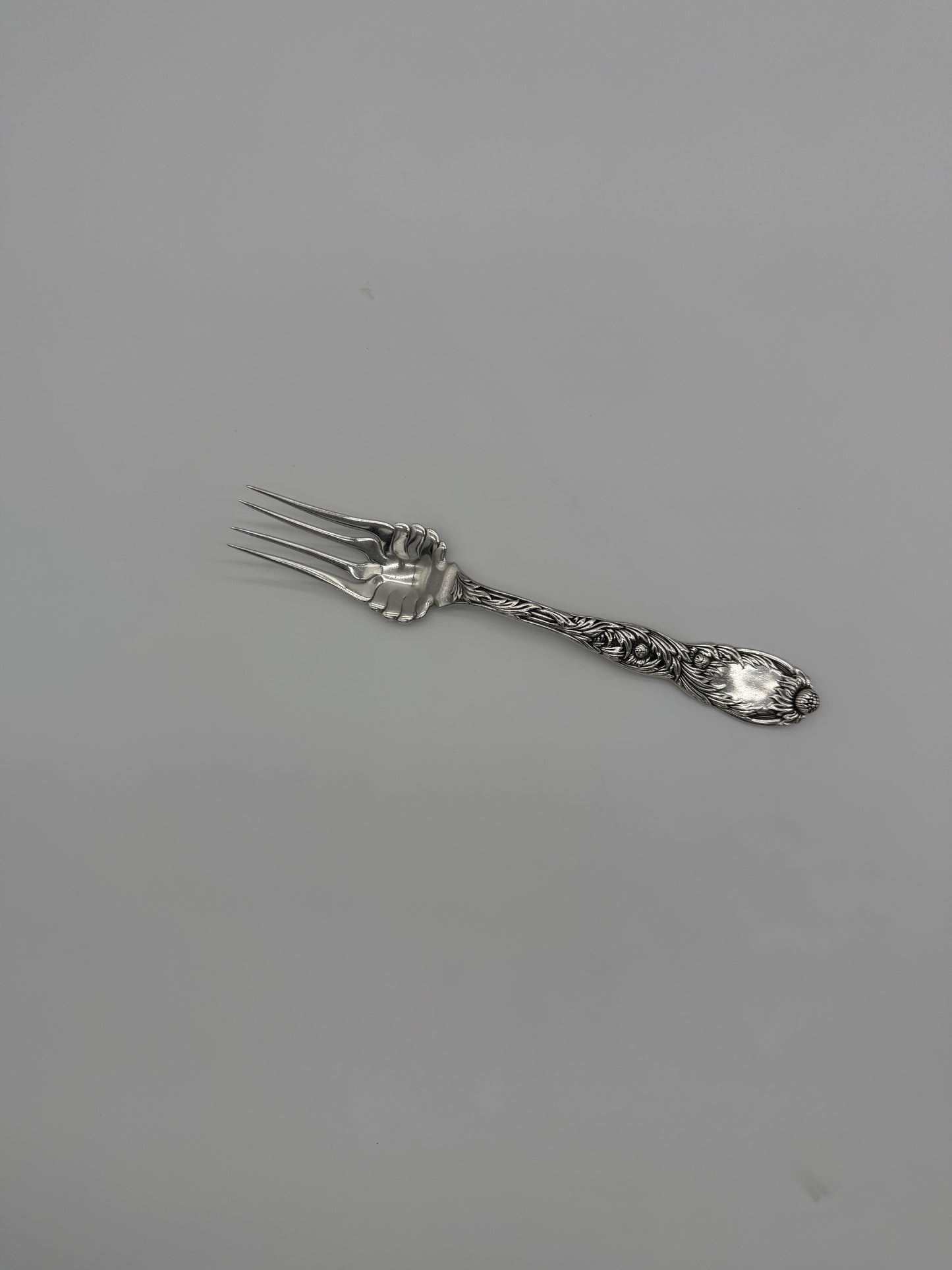 Vintage Tiffany Chrysanthemum Sterling Serving Fork