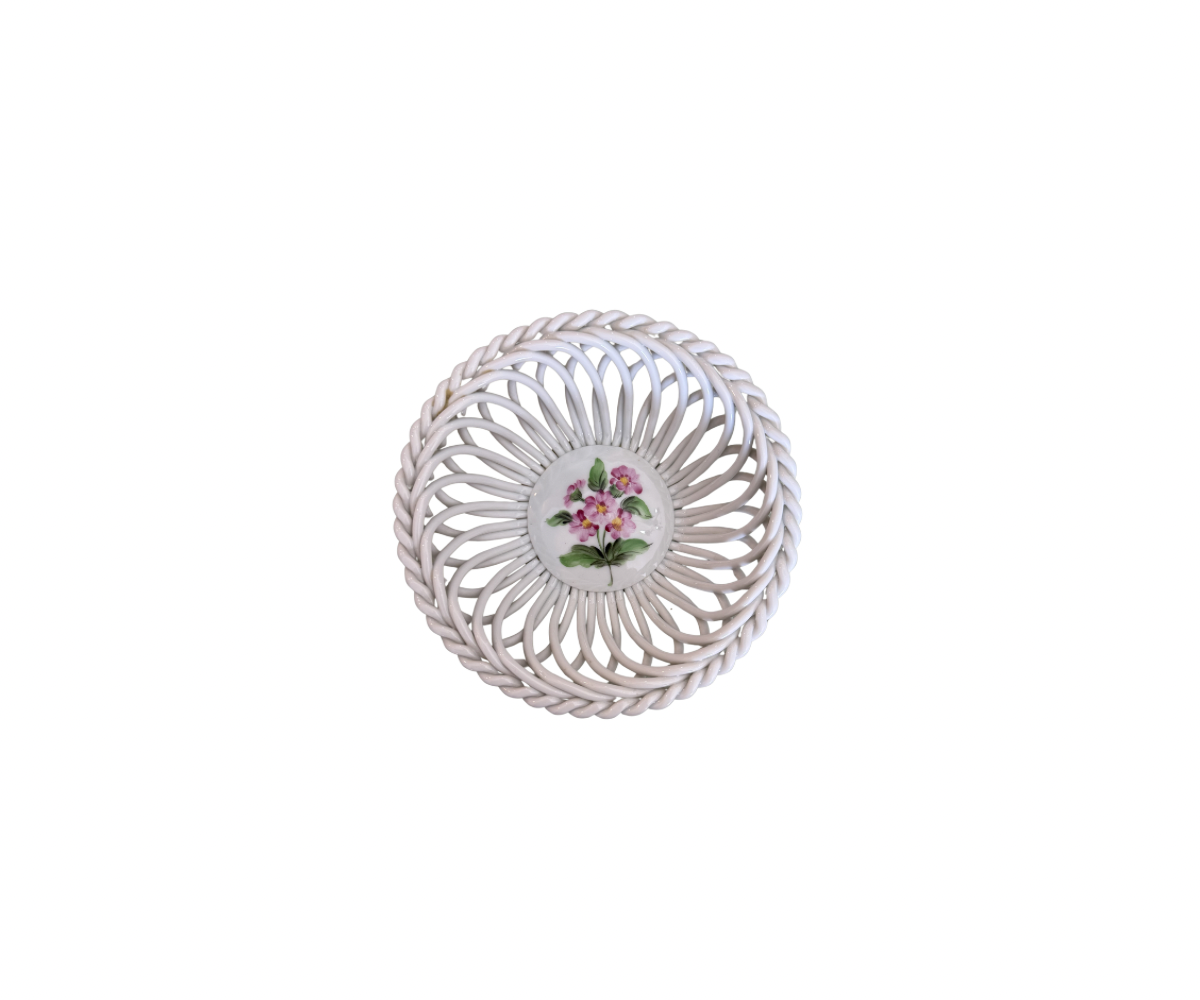 Open Weave Bowl 5” Floral