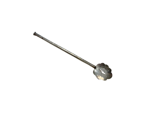 Silver Petal Straw