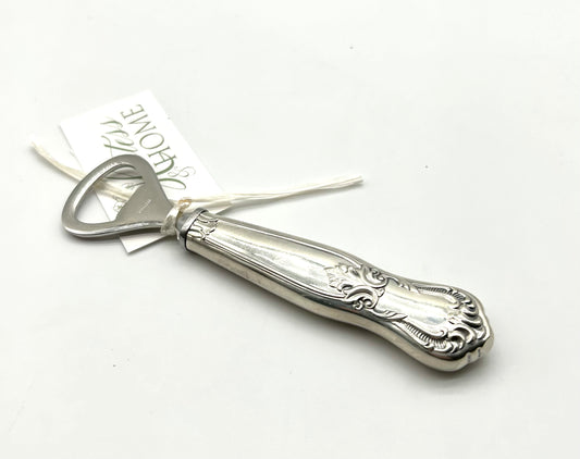 Vintage Sterling Scroll & Leaf Bottle Opener