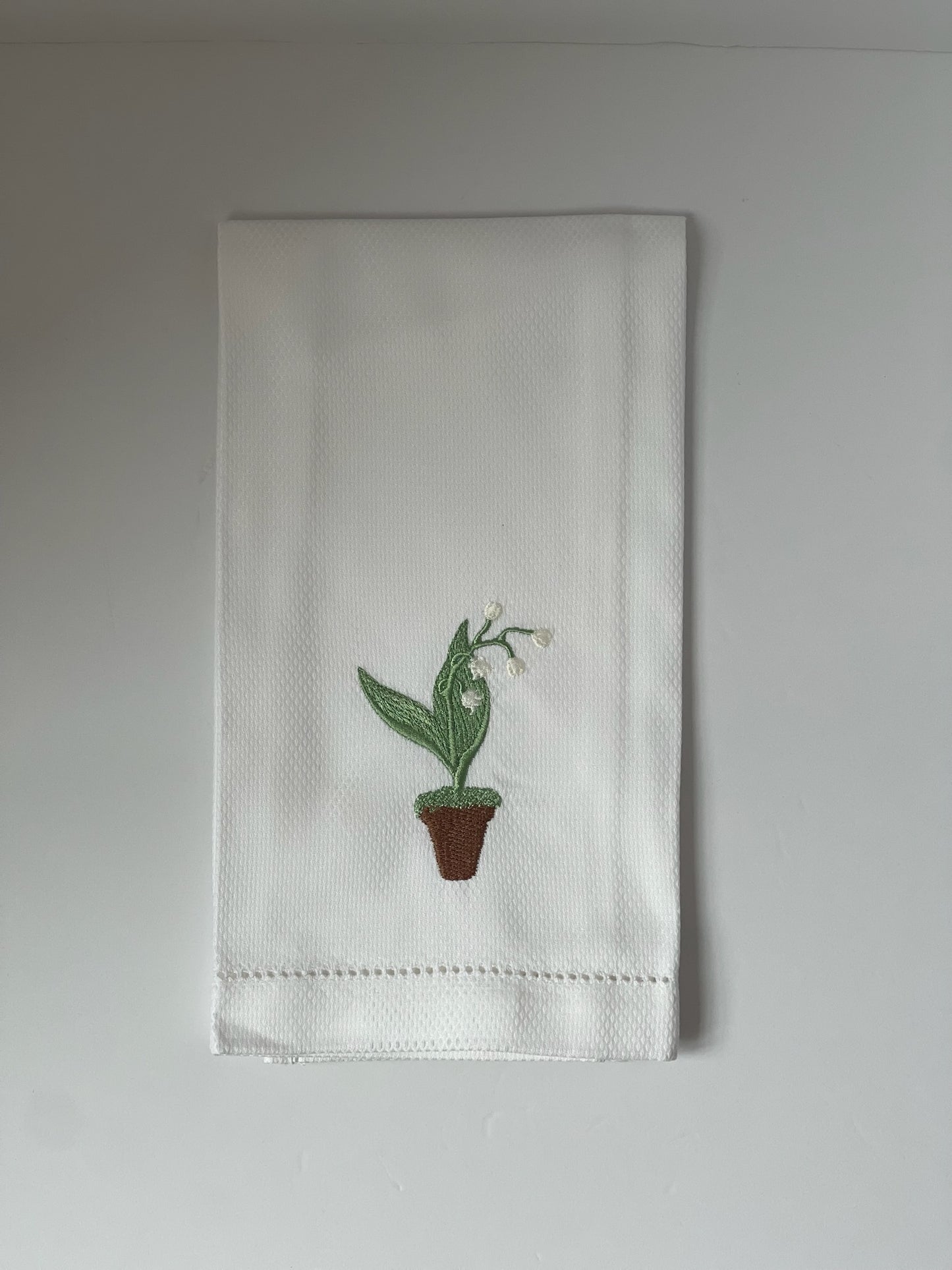 Lily of the Valley Huck Towel