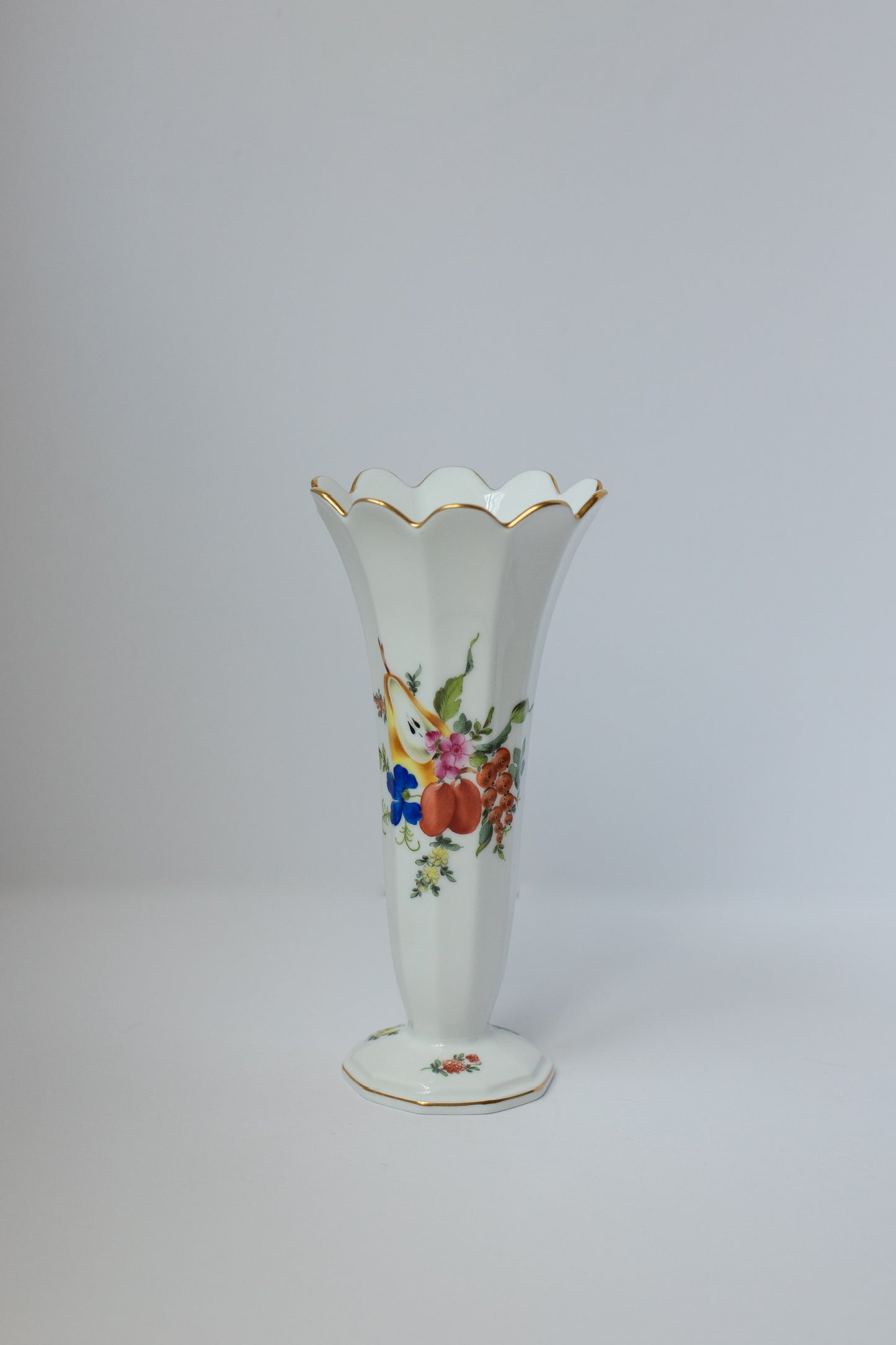 Trumpet Vase Fruit & Flowers