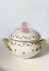 Blue Garland Covered Dish