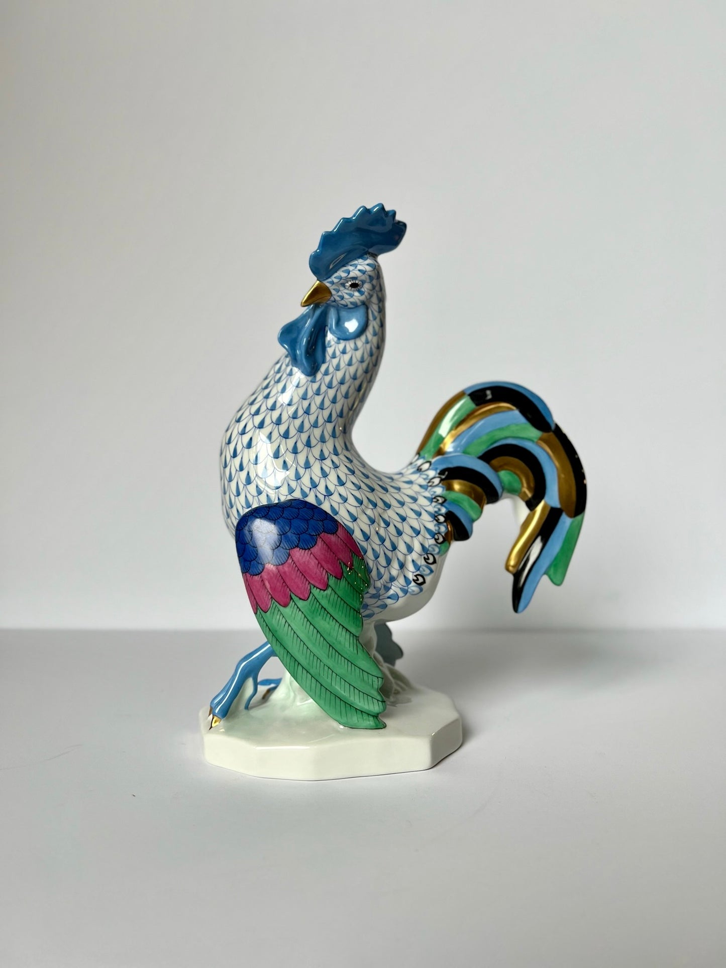 Rooster 9" Blue