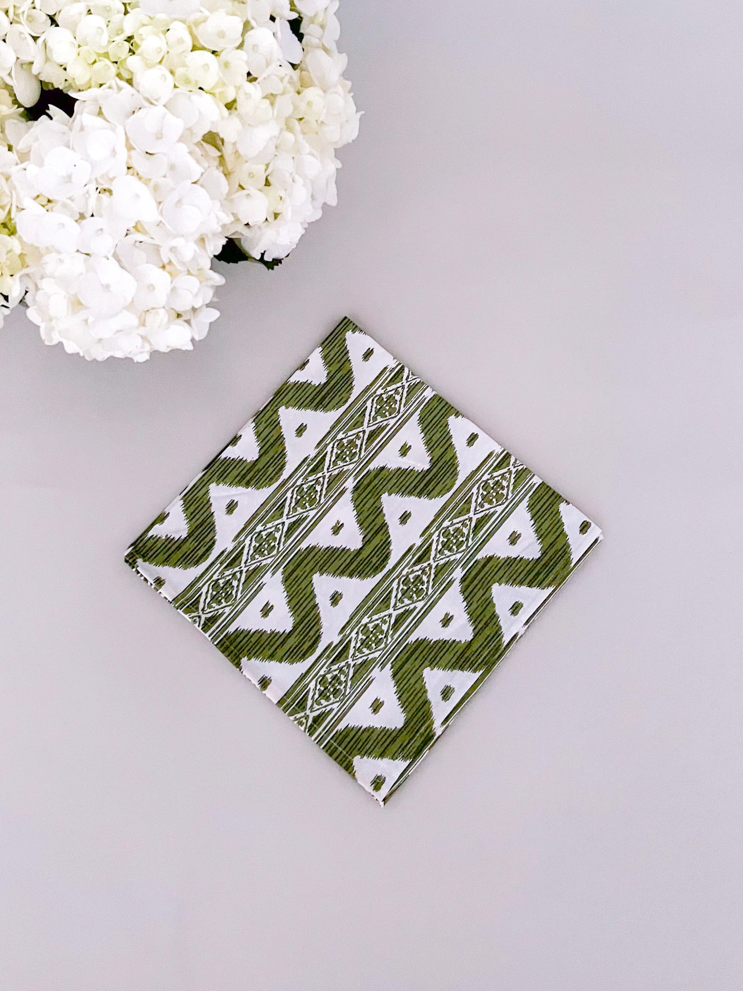 Wavy Green Tablecloth