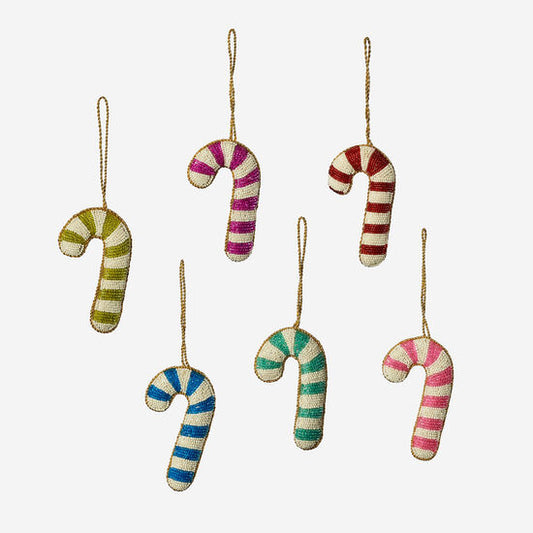 Candy Cane Ornament Assorted Colors