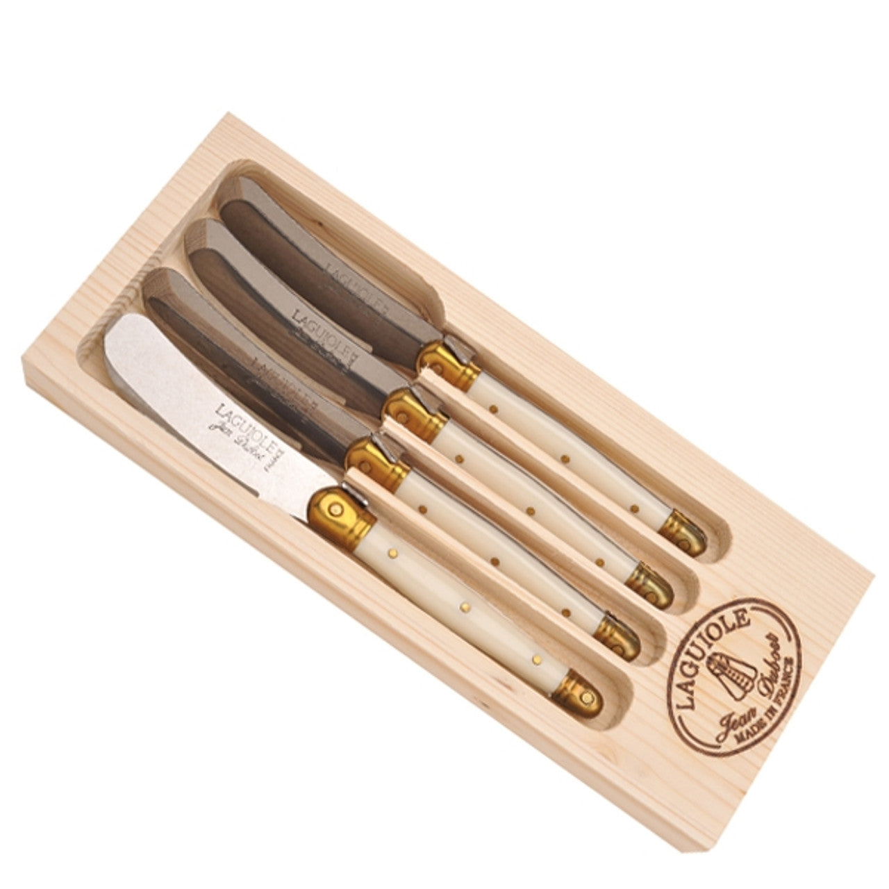 Laguiole 4 Ivory Spreaders in a Box