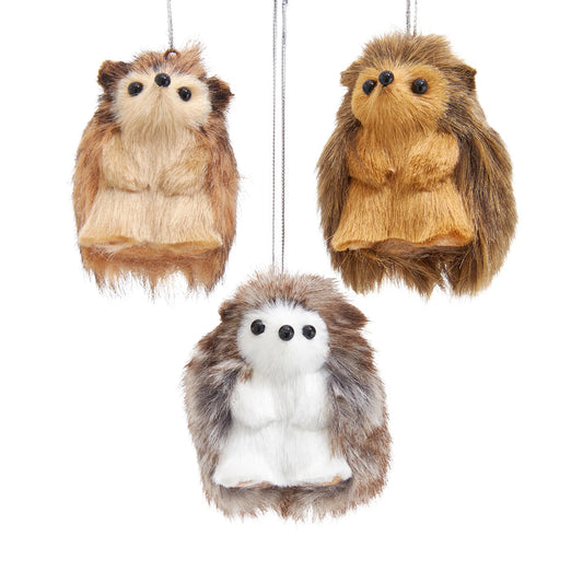 Furry Hedgehog Ornament