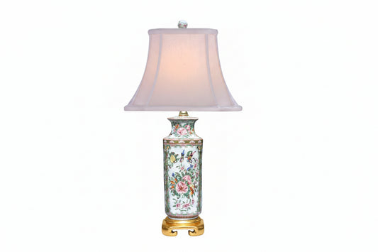 21.5"H Rose Canton Lamp