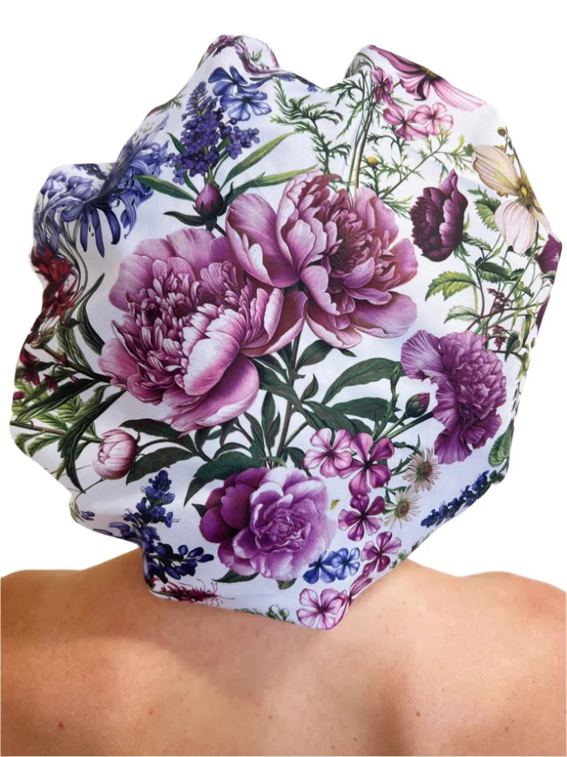 Shower Cap, Pansies