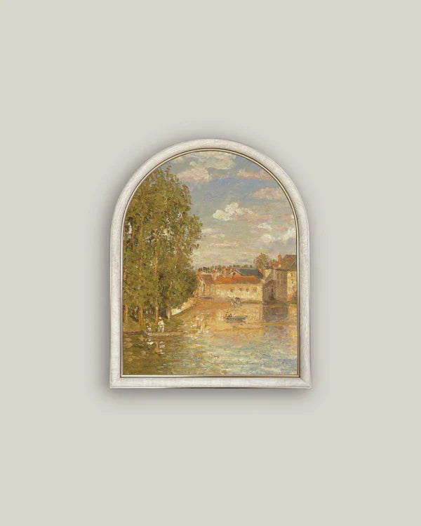River Landscape Arch Framed Print