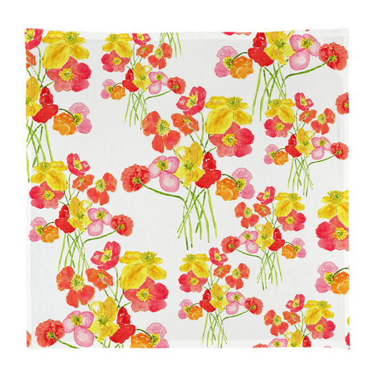Colorful Poppies Kitchen Square