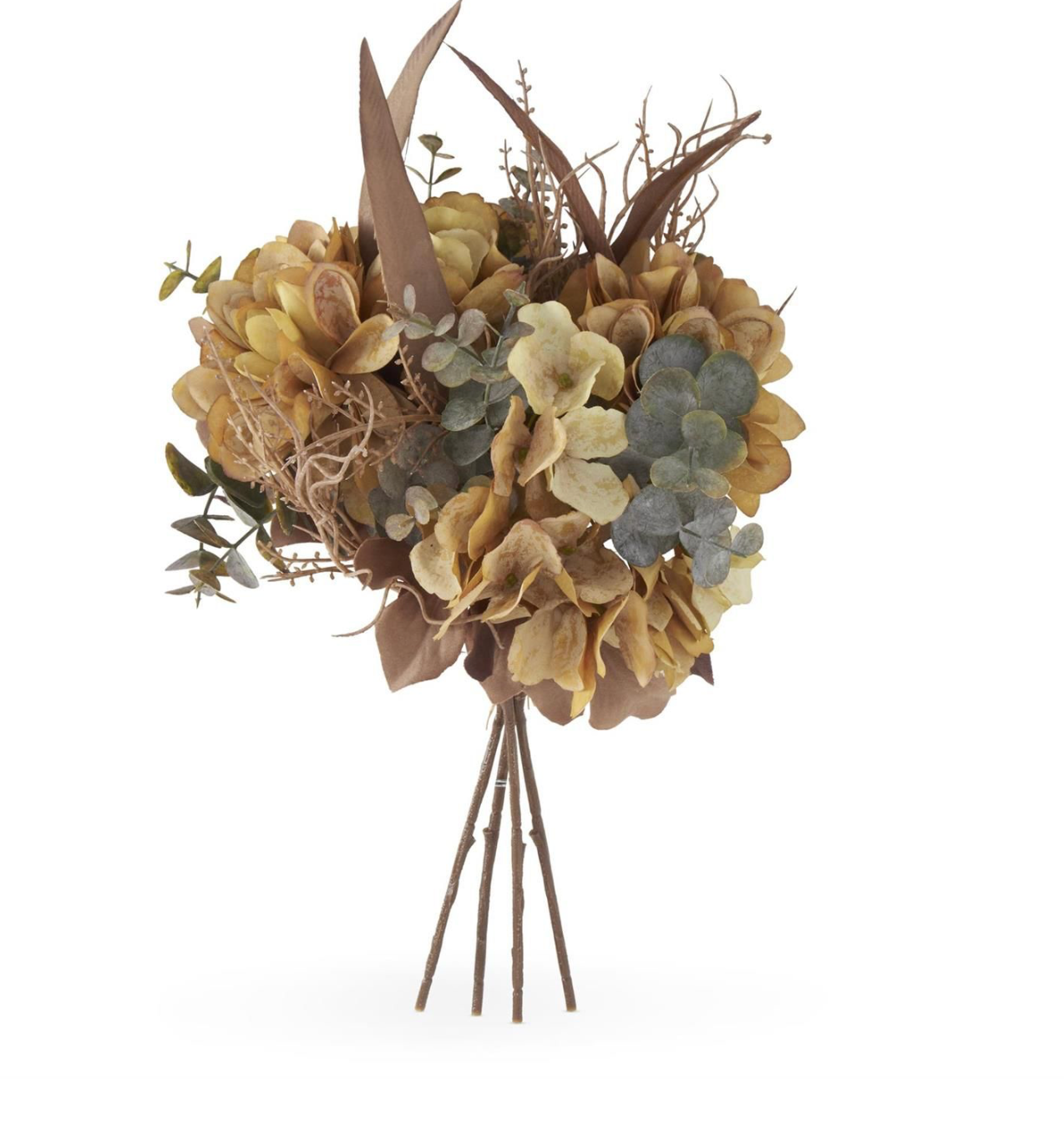 14" Yellow Dried Floral Bundle